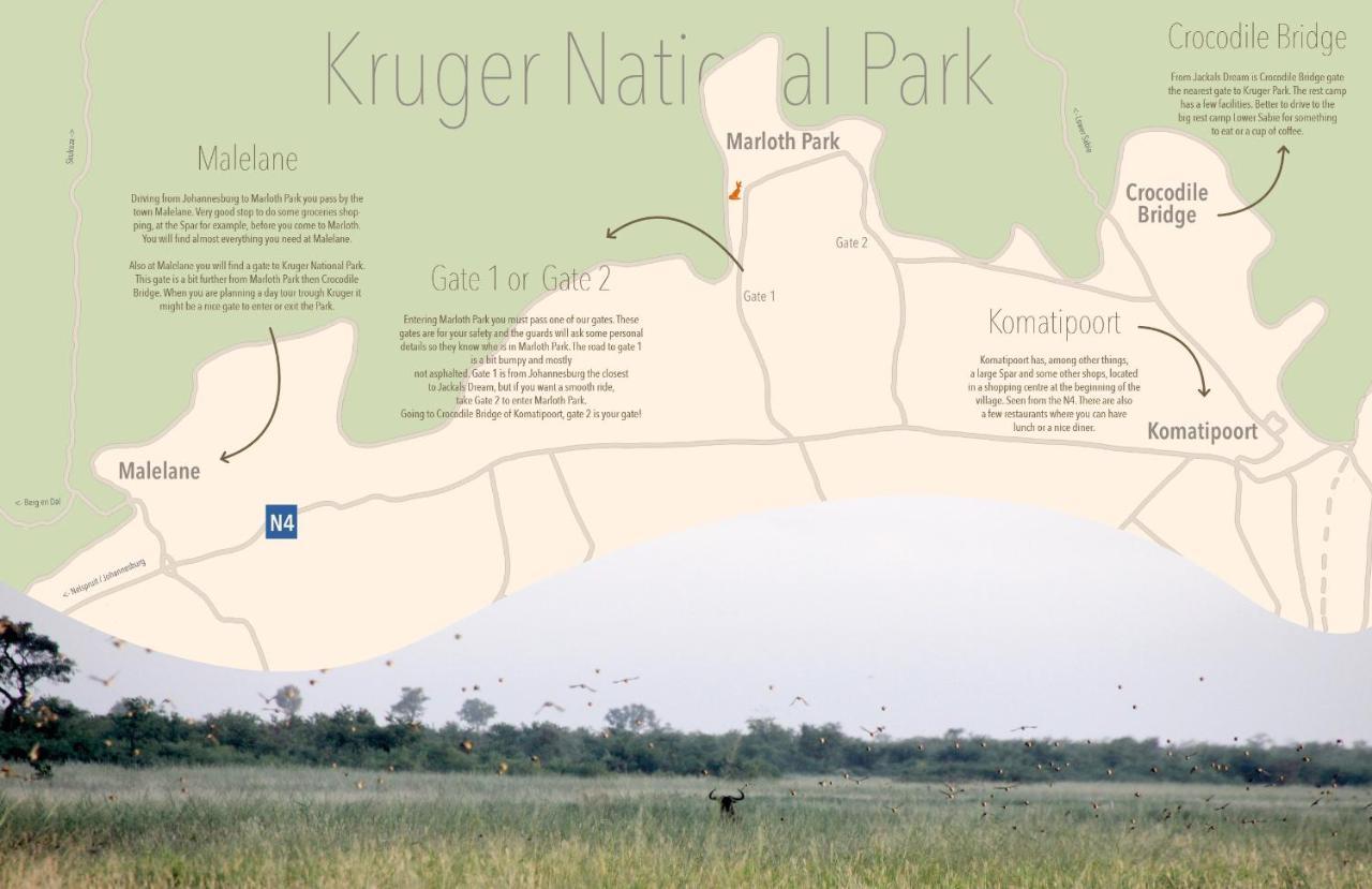 Jackals Dream - Self Catering Villa bordering Kruger National Park Marloth Park Exterior foto